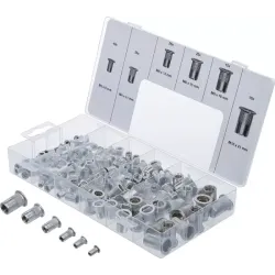 Slepe matice I aluminijaste I 150-delni set BGS tehnic