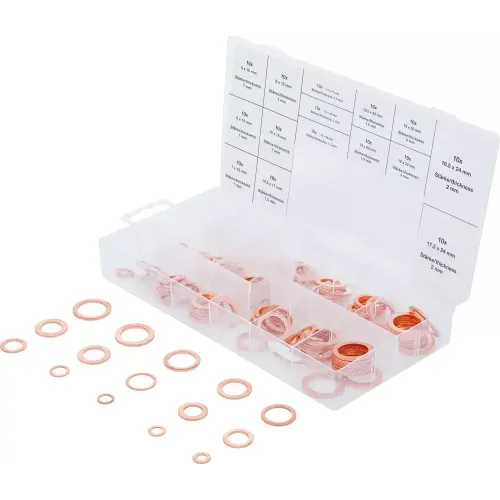 Set bakrenih tesnil 150 kos BGS technic