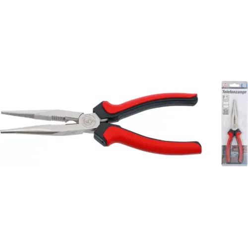 Klešče z dolgim nosom, ravne, 200 mm BGS technic