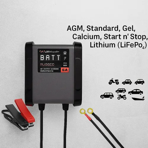 Polnilec akumulatorja Schumacher Electrics SPX 459 I 12V, 6A | IP54 zaščita