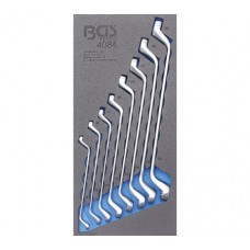 Zviti obročni ključi v polnilu (8 kosov) BGS Technic