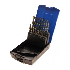 Set svedrov HSS 19-delni od 1-10 mm, prevleka kobalt BGS