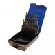 Set svedrov HSS 19-delni od 1-10 mm, prevleka kobalt BGS