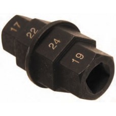 Ključ 17-19-22-24 mm, 3/8 za motorna kolesa BGS Technic